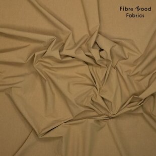 Stone washed poplin - brown