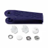 Jersey drukknopen wit 12 mm