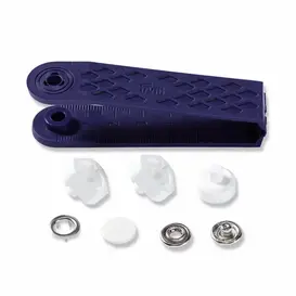 Jersey drukknopen wit 12 mm