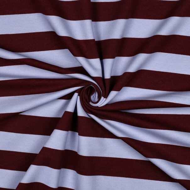 Soft sweat stripes - burgundy