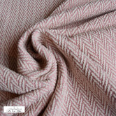 Coupon 2M Jacquard gebreid - visgraat roze SV26