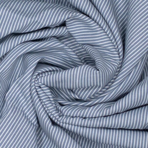 Denim smalle streep - indigo