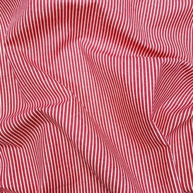 Denim smalle streep - rood