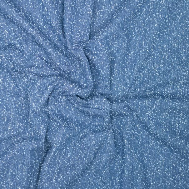 Recycled washed denim - indigo