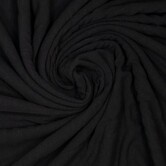 linnenviscose jacquard - zwart