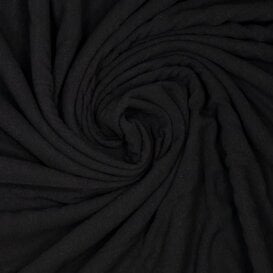 linnenviscose jacquard - zwart