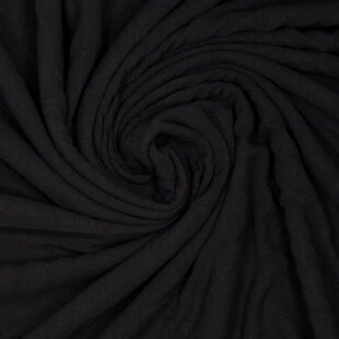 linnenviscose jacquard - zwart