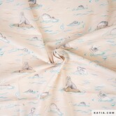 Sea lion love - poplin
