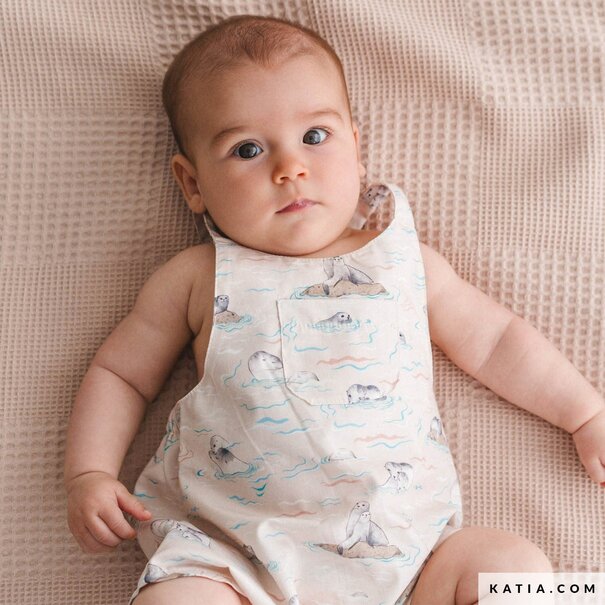 Katia Fabrics Sea lion love - poplin