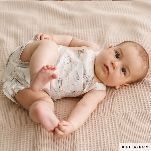 Katia Fabrics Sea lion love - poplin