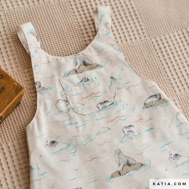 Katia Fabrics Sea lion love - poplin