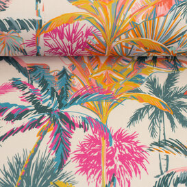 Tropical palms - katoen