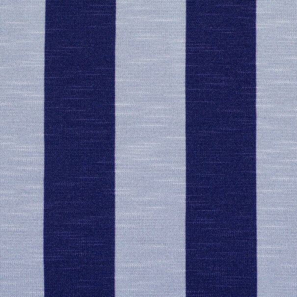Happy stripes blauw - viscosetricot