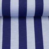 Happy stripes blauw - viscosetricot