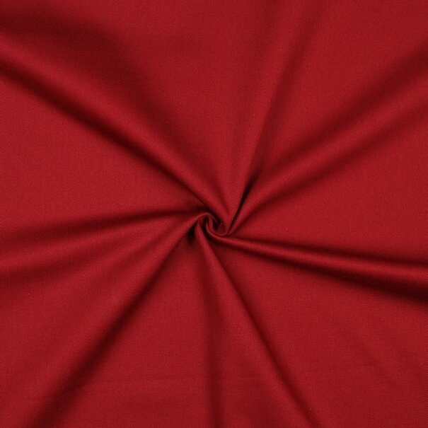 Katoen twill - deep burgundy