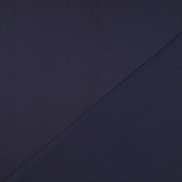 Katoen twill - midnight navy