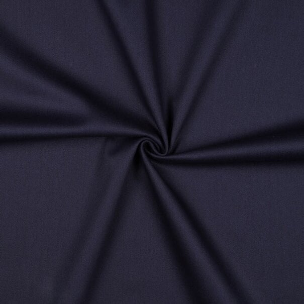 Katoen twill - midnight navy