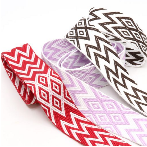 Tassenband zigzag - lila