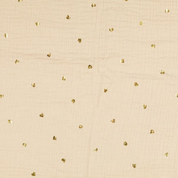 Hearts foil - double gauze