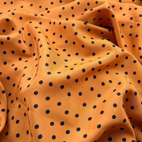Smokey peach polka dots - 2 meter SV26