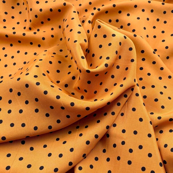 Smokey peach polka dots - 2 meter SV26
