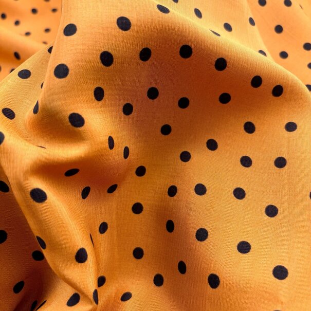Smokey peach polka dots - 2 meter SV26