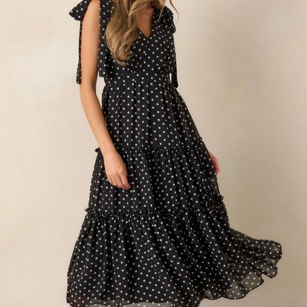 Midnight Polka Dots - voile 2 meter