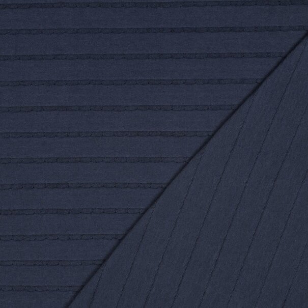 Jersey ruffles - navy