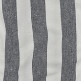 Popeline strepen breed - marineblauw