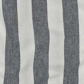 Popeline strepen breed - marineblauw