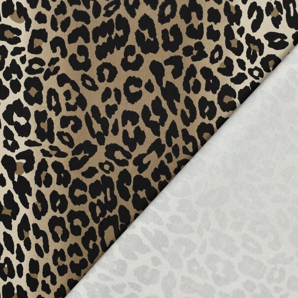 Twill stretch - luipaard