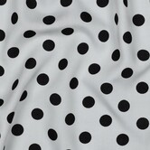 Polkadots wit - viscose