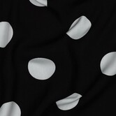 Polkadots zwart - viscose