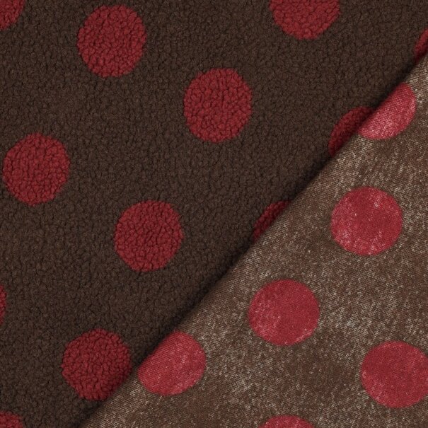 Teddy dots - chocoladebruin