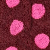 Teddy dots - burgundy