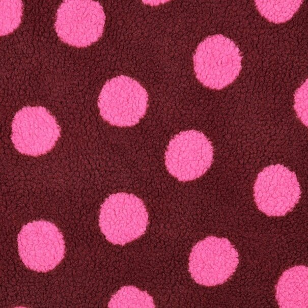 Teddy dots - burgundy