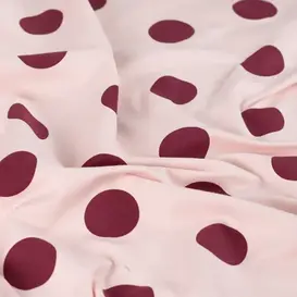 French terry small dots - poeder