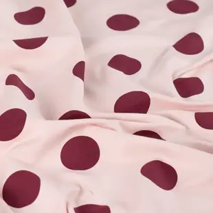 French terry small dots - poeder