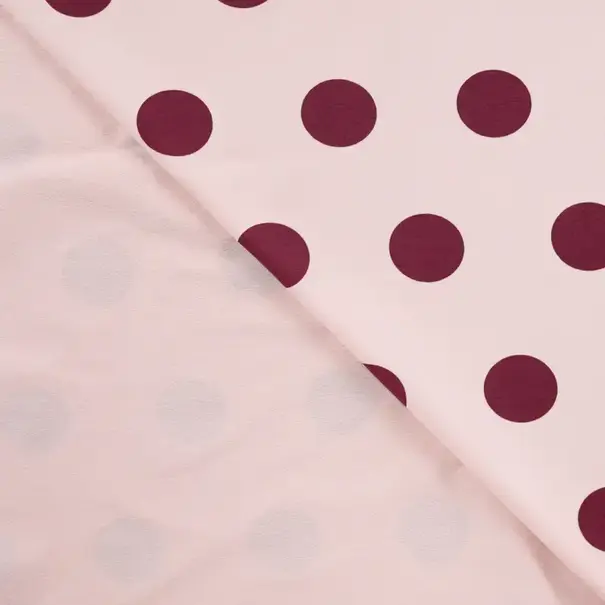 French terry small dots - poeder