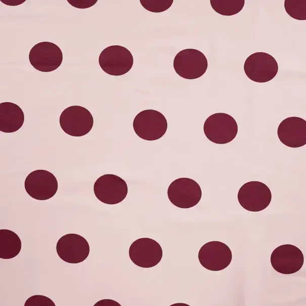 French terry small dots - poeder