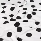 French terry small dots - ecru