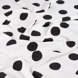 French terry small dots - ecru