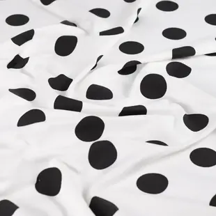 French terry small dots - ecru