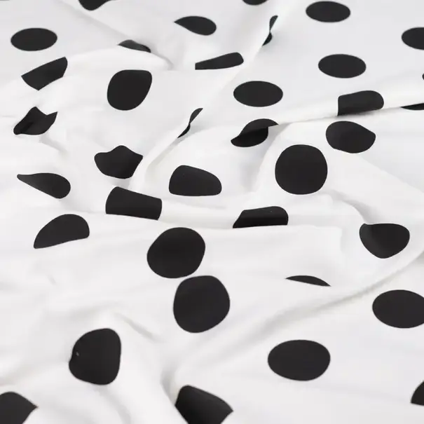 French terry small dots - ecru