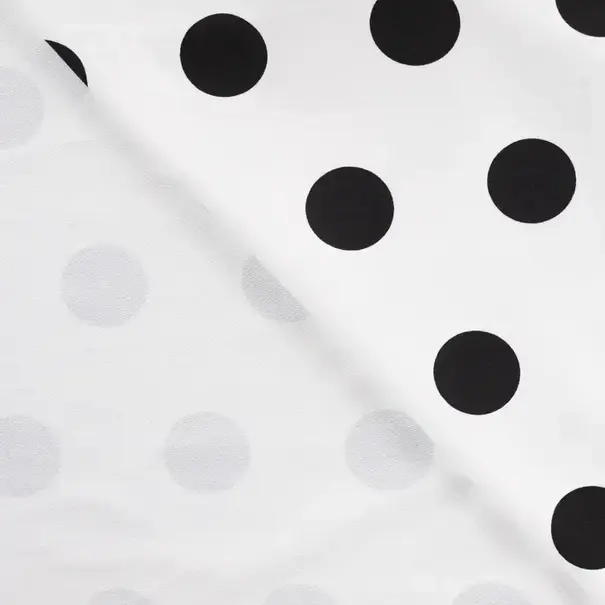 French terry small dots - ecru