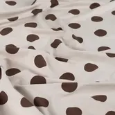 French terry small dots - sand