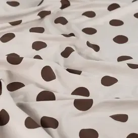 French terry small dots - sand