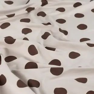 French terry small dots - sand