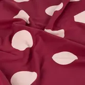 French terry big dots - wine