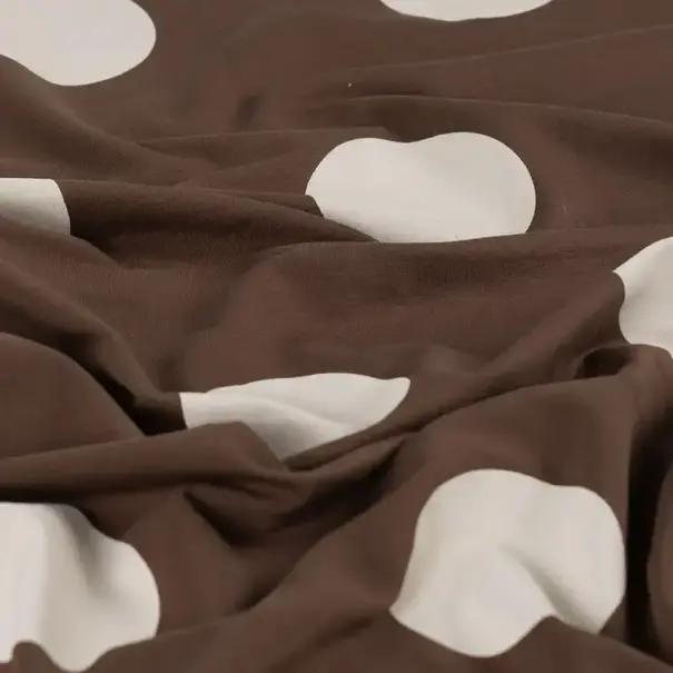 French terry big dots - bruin
